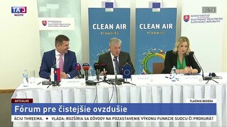 TB L. Sólymosa a K. Vellu o Európskom fóre pre čistejšie ovzdušie