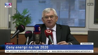 Predseda ÚRSO Ľ. Jahnátek o cenách energií na rok 2020