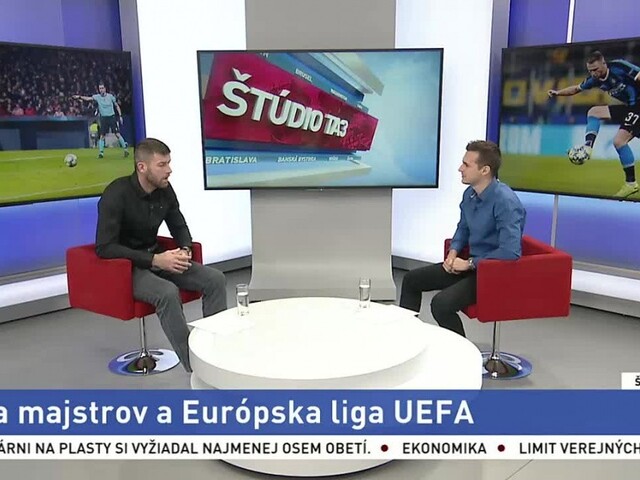 ŠTÚDIO TA3: Bývalý futbalista Ľ. Michalík o európskych pohároch