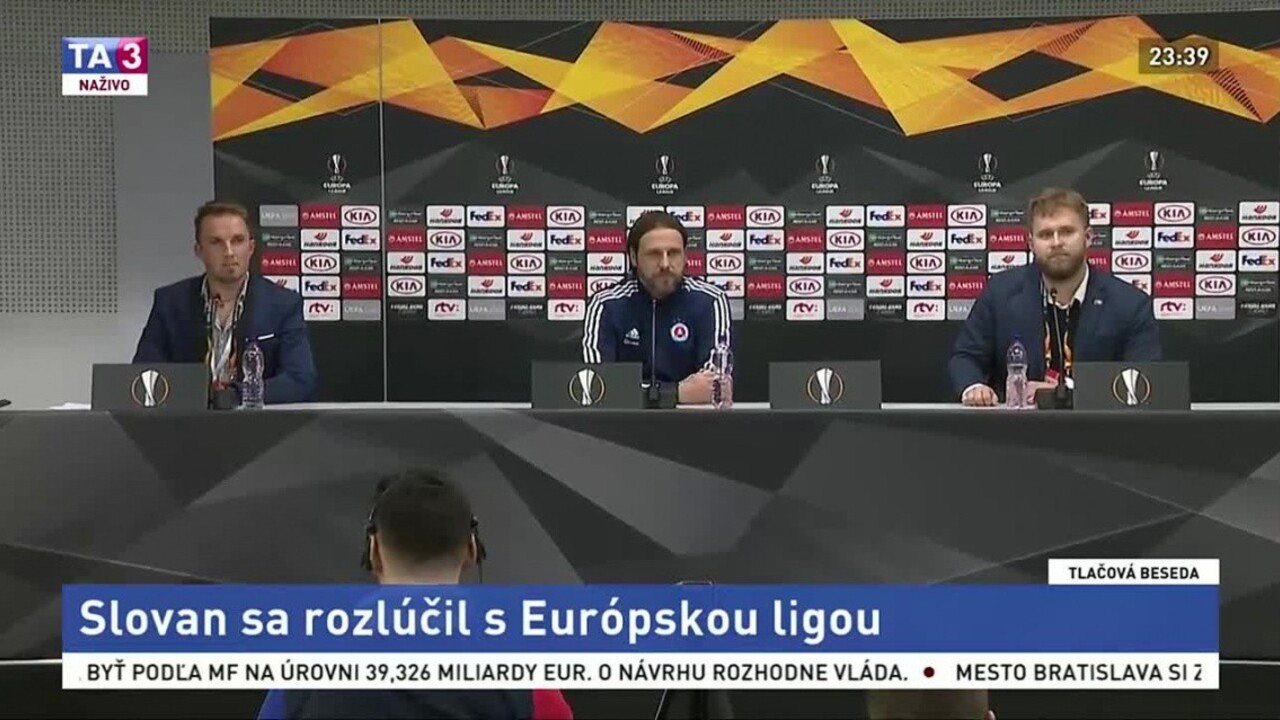 TB Slovana Bratislava po zápase Európskej ligy