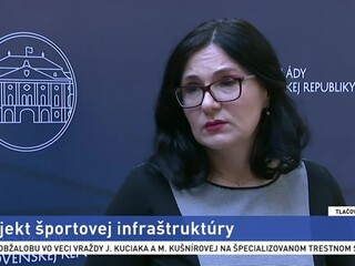 TB ministerky M. Lubyovej o modernizácii športovej infraštruktúry
