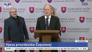 TB poslanca NR SR J. Pašku o výzve pre prezidentku Čaputovú