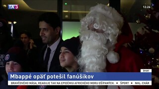 Mbappé sa v rámci charitatívneho projektu prezliekol za Santa Clausa