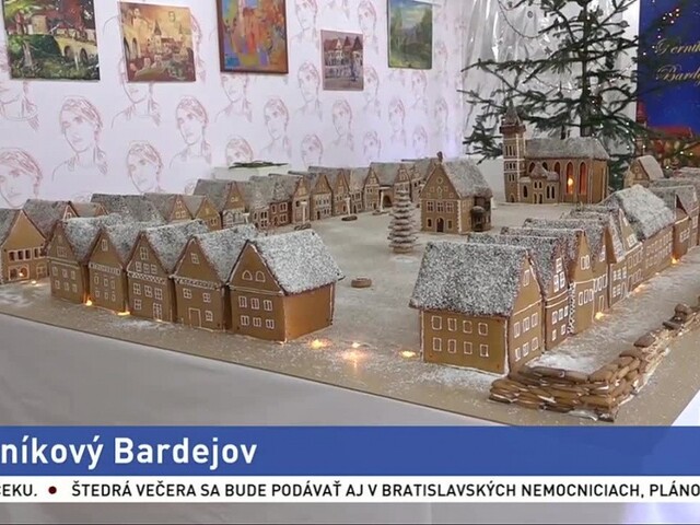 Perníková kópia námestia v Bardejove očarila malých aj veľkých