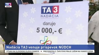 Nadácia TA3 venovala príspevok Národnému ústavu detských chorôb