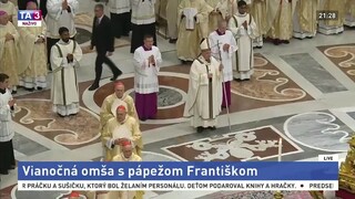 Vianočná omša s pápežom Františkom