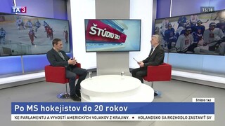 ŠTÚDIO TA3: Ľ. Pokovič o MS hokejistov do 20 rokov
