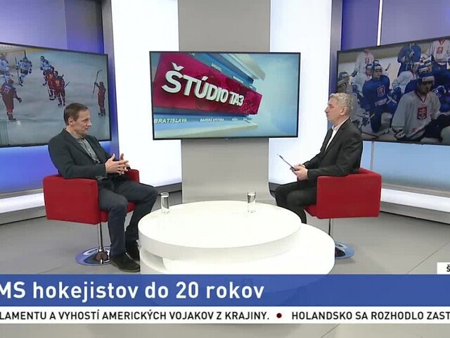 ŠTÚDIO TA3: Ľ. Pokovič o MS hokejistov do 20 rokov