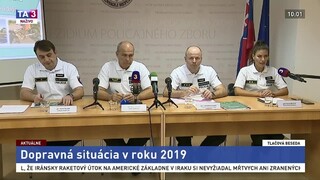 TB Policajného zboru o dopravnej situácii na cestách v roku 2019