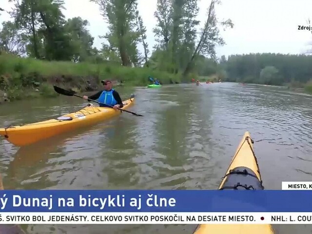 Malý Dunaj na bicykli aj člne