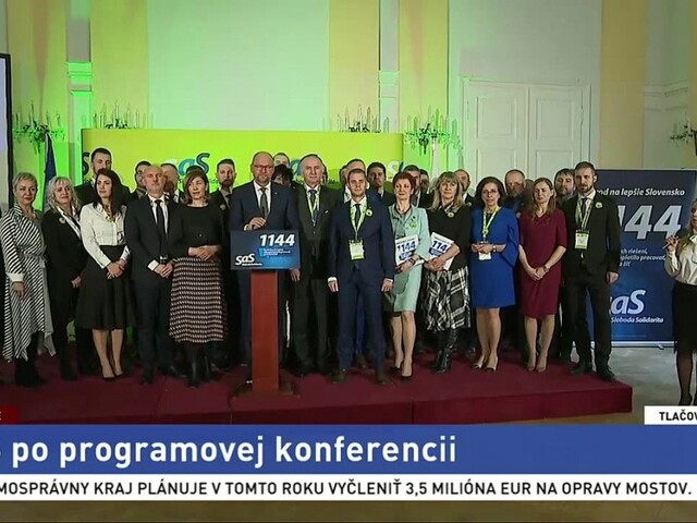 TB predstaviteľov strany SaS po programovej konferencii