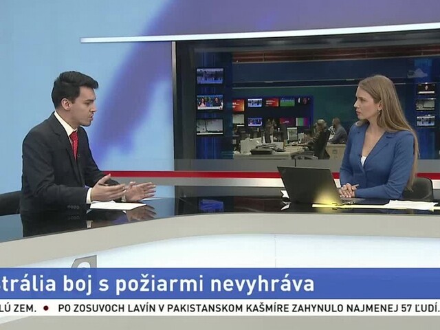 HOSŤ V ŠTÚDIU: T. Verníček o boji s požiarmi v Austrálii