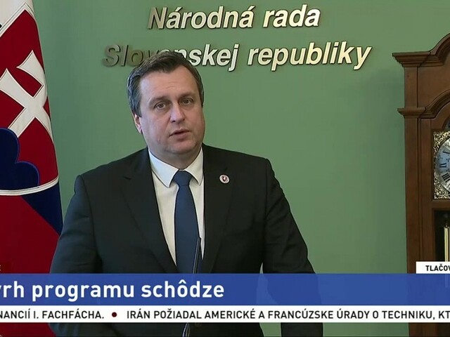TB predsedu NR SR A. Danka o návrhu programu schôdze