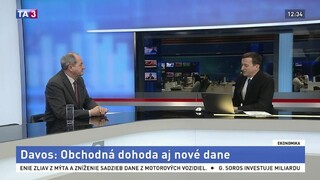 HOSŤ V ŠTÚDIU: Analytik V. Páleník o obchodnej dohode a nových daniach