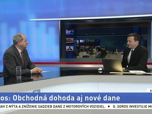 HOSŤ V ŠTÚDIU: Analytik V. Páleník o obchodnej dohode a nových daniach