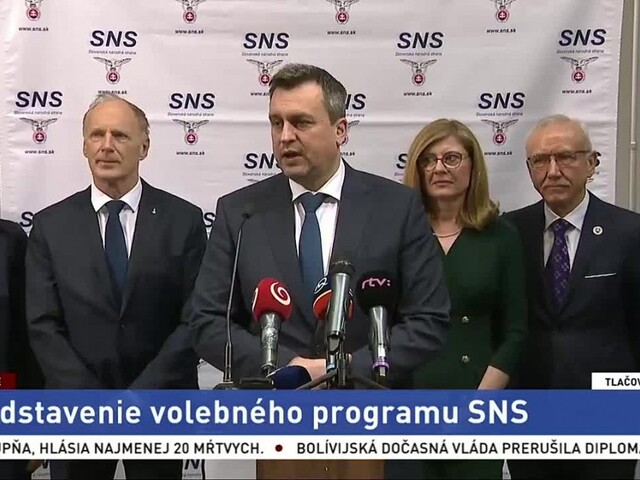 TB predstaviteľov strany SNS o volebnom programe