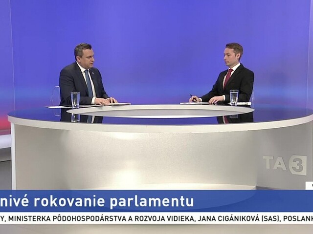 Vášnivé rokovanie parlamentu / Duel I. Matoviča a A. Hlinu / Duel T. Druckera a Š. Harabina / Postavenie a úlohy žien v politike