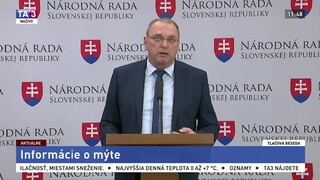 Brífing exministra dopravy Ľ. Vážneho o mýtnom systéme