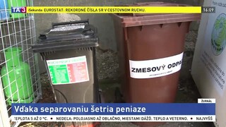 Na skládku vyvážajú menej. Vďaka separovaniu aj šetria peniaze