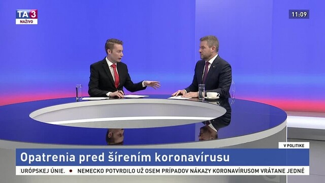 Opatrenia pred šírením koronavírusu / Sudcovia pod drobnohľadom NAKA / Odpočet a výzvy rezortu vnútra / Ľudia, regióny a riešenia problémov