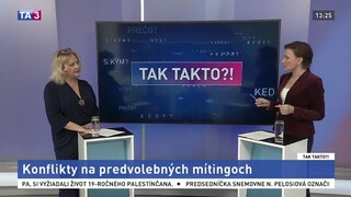 Konflikty na predvolebných mítingoch
