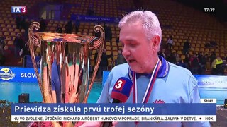 Tréner R. Chudík o prvej trofeji v tejto sezóne pre Prievidzu