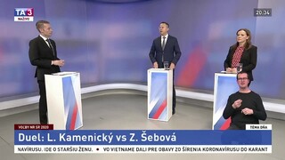 Duel v Téme dňa: Kamenický proti Šebovej