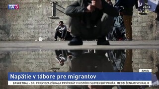 Pre zlé podmienky je v tábore napätie, migranti sa pokúsili utiecť