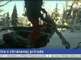 Pieninskú prírodu ničia snežné skútre, prípad už rieši polícia