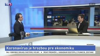 HOSŤ V ŠTÚDIU: V. Vaňo o tom, ako je koronavírus hrozbou pre ekonomiku