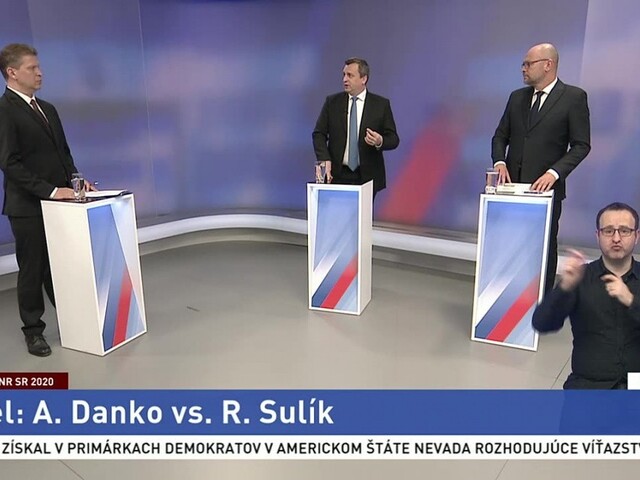 Duel v Téme dňa: Sulík proti Dankovi