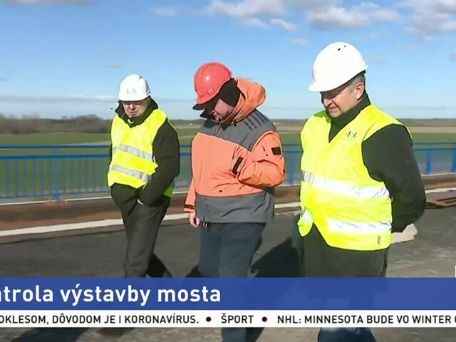 Výstavba mosta pokračuje, dokončený by mal byť do konca júna