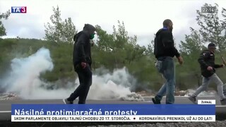 Na gréckych ostrovoch prepukli násilné protesty proti migrantom