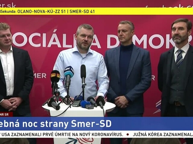 TB strany Smer-SD po spočítaní viac ako polovice hlasov
