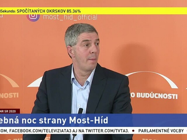 TB strany Most-Híd o výsledkoch volieb do NR SR