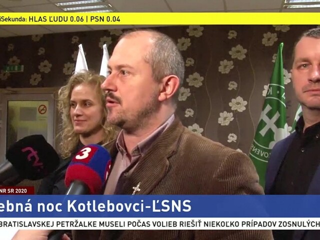 M. Kotleba o priebežných výsledkoch volieb