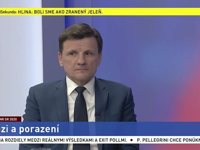 Volebné štúdio TA3 s A. Hlinom: Výsledok pre KDH sa nedostavil