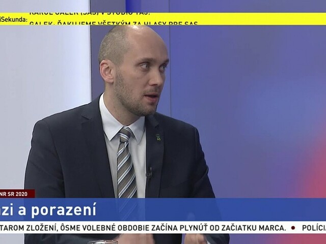 Volebné štúdio TA3 s K. Galekom: Počítali sme s lepšími číslami