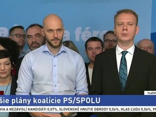 TB koalície PS/Spolu o ďalších plánoch po voľbách