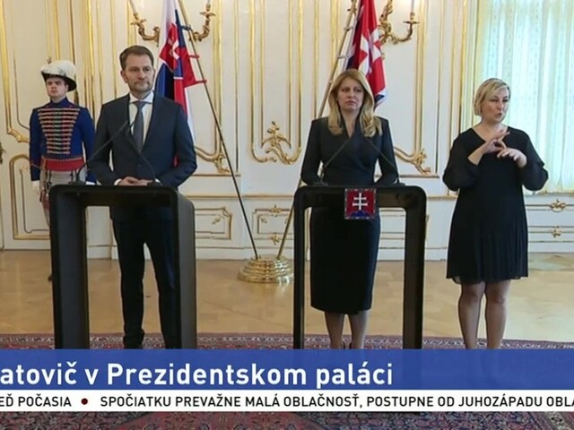 Brífing prezidentky Z. Čaputovej a I. Matoviča po spoločnom stretnutí