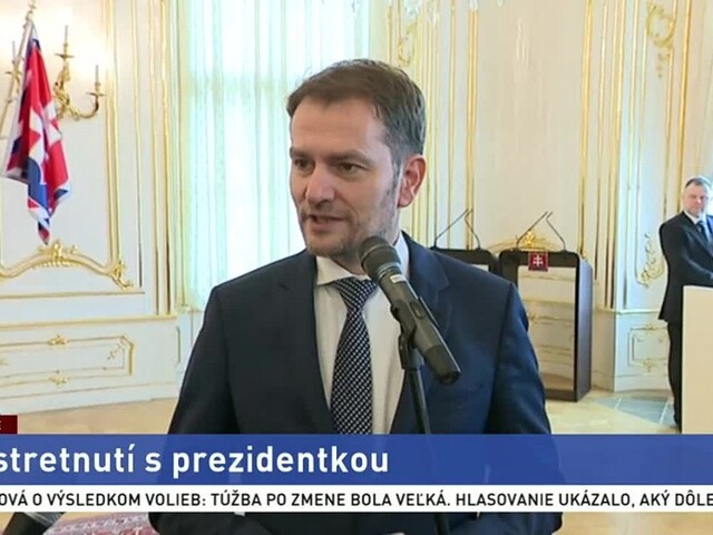 Brífing lídra OĽANO I. Matoviča po rokovaní s prezidentkou