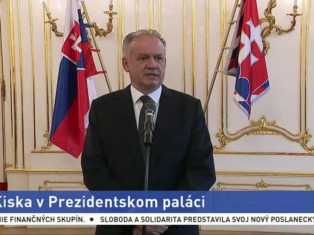 Brífing A. Kisku po rokovaní s prezidentkou Z. Čaputovou