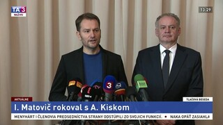 TB I. Matoviča a A. Kisku po spoločnom rokovaní