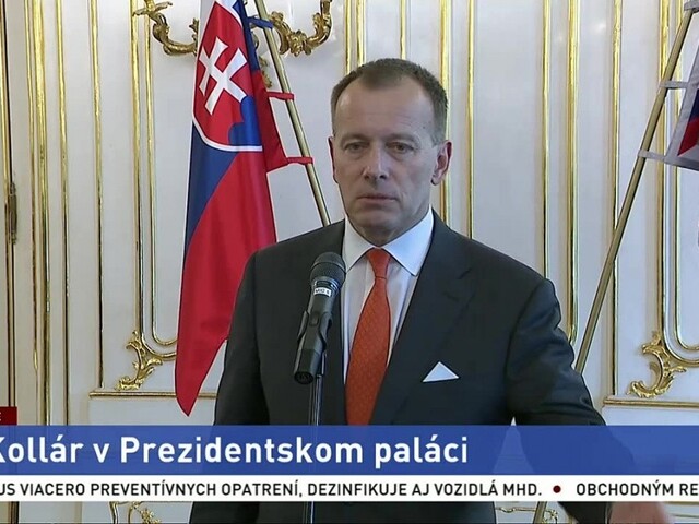 Brífing B. Kollára po rokovaní s prezidentkou Z. Čaputovou