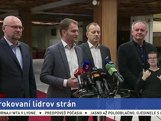 TB I. Matoviča, R. Sulíka, B. Kollára a A. Kisku po spoločnom rokovaní