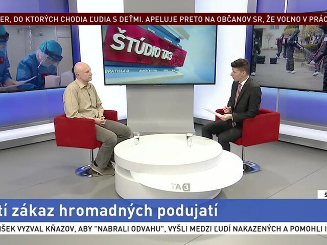 ŠTÚDIO TA3: Virológ B. Klempa o vývoji vírusu na Slovensku