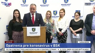 TB župana J. Drobu o opatreniach pre koronavírus v BSK