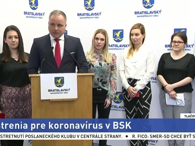 TB župana J. Drobu o opatreniach pre koronavírus v BSK