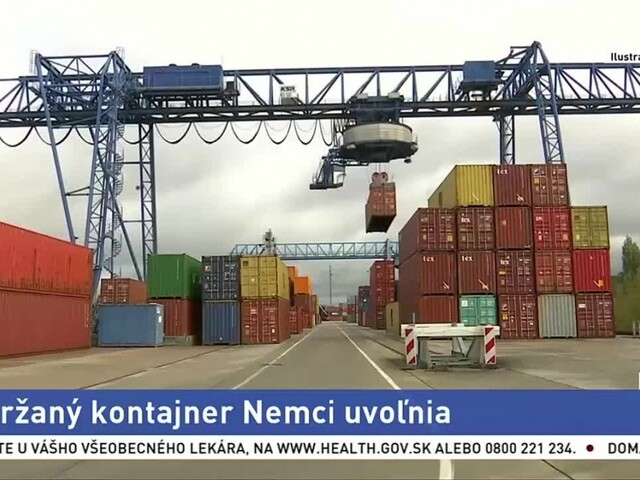 Kontajner so zdravotníckym materiálom má pána, tranzit povolia