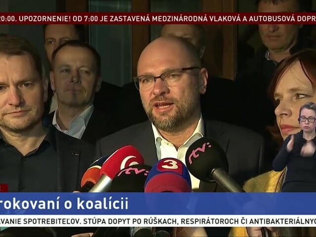 Vyhlásenie OĽANO, SaS, Sme rodina a Za ľudí o vzniku novej vlády